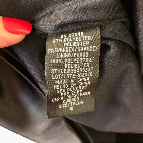 NW Night Way Collection Satin Cocktail Dress - Picture 9 of 10